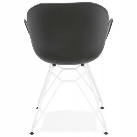 Paris Prix - Fauteuil Design "calypso" 85cm Noir 6 Paris Prix - Fauteuil Design "calypso" 85cm Noir – Image 4