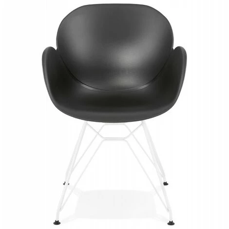 Paris Prix - Fauteuil Design "calypso" 85cm Noir 7 Paris Prix - Fauteuil Design "calypso" 85cm Noir – Image 5