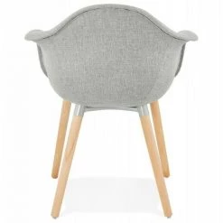 Paris Prix - Fauteuil Scandinave "fidji" 80cm Gris 10 Paris Prix - Fauteuil Scandinave "fidji" 80cm Gris -Pas Cher Fauteuil Magasin 33653783 4