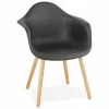 Paris Prix - Fauteuil Scandinave "anivia" 80cm Noir 1 Paris Prix - Fauteuil Scandinave "anivia" 80cm Noir -Pas Cher Fauteuil Magasin 33653999 1