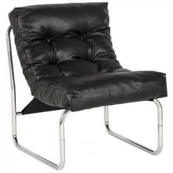 Paris Prix - Fauteuil Design "clip" 76cm Noir