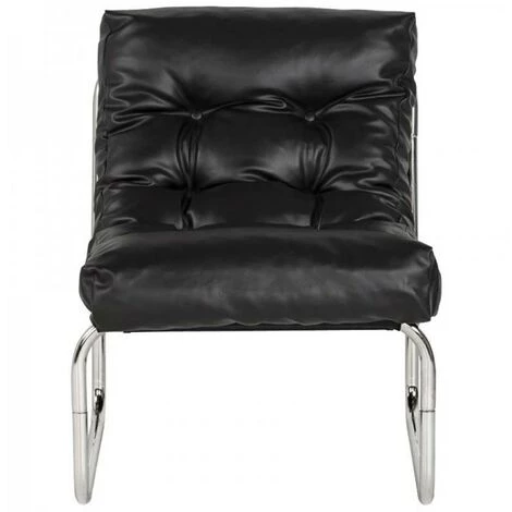 Paris Prix - Fauteuil Design "clip" 76cm Noir 4 Paris Prix - Fauteuil Design "clip" 76cm Noir – Image 2
