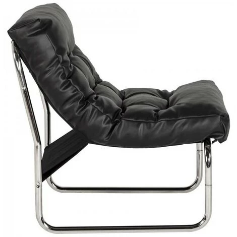Paris Prix - Fauteuil Design "clip" 76cm Noir 5 Paris Prix - Fauteuil Design "clip" 76cm Noir – Image 3