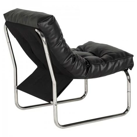 Paris Prix - Fauteuil Design "clip" 76cm Noir 6 Paris Prix - Fauteuil Design "clip" 76cm Noir – Image 4