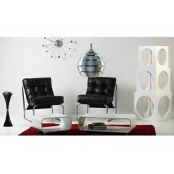 Paris Prix - Fauteuil Design "clip" 76cm Noir 11 Paris Prix - Fauteuil Design "clip" 76cm Noir -Pas Cher Fauteuil Magasin 33655023 5