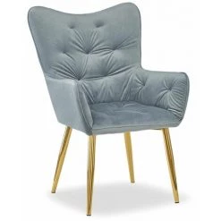 Paris Prix - Fauteuil Scandinave Velours "nincro" 100cm Argent 9 Paris Prix - Fauteuil Scandinave Velours "nincro" 100cm Argent -Pas Cher Fauteuil Magasin 33659103 3
