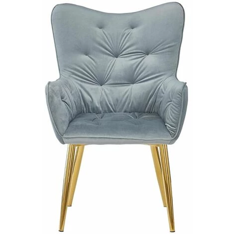 Paris Prix - Fauteuil Scandinave Velours "nincro" 100cm Argent 7 Paris Prix - Fauteuil Scandinave Velours "nincro" 100cm Argent – Image 5