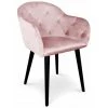 Paris Prix - Fauteuil Design En Velours "glany" 81cm Rose -Pas Cher Fauteuil Magasin 33662572 1
