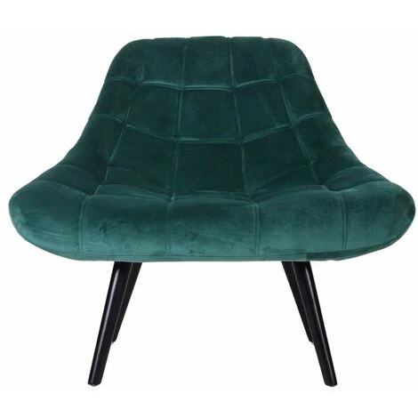 Paris Prix - Fauteuil Scandinave En Velours "johan" 102cm Vert 4 Paris Prix - Fauteuil Scandinave En Velours "johan" 102cm Vert – Image 2