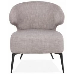 Paris Prix - Fauteuil Design Lounge En Tissu "vinon" 72cm Gris 8 Paris Prix - Fauteuil Design Lounge En Tissu "vinon" 72cm Gris -Pas Cher Fauteuil Magasin 33663151 2