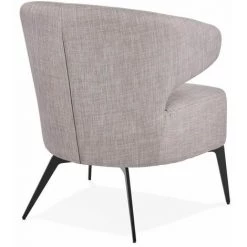 Paris Prix - Fauteuil Design Lounge En Tissu "vinon" 72cm Gris 10 Paris Prix - Fauteuil Design Lounge En Tissu "vinon" 72cm Gris -Pas Cher Fauteuil Magasin 33663151 4