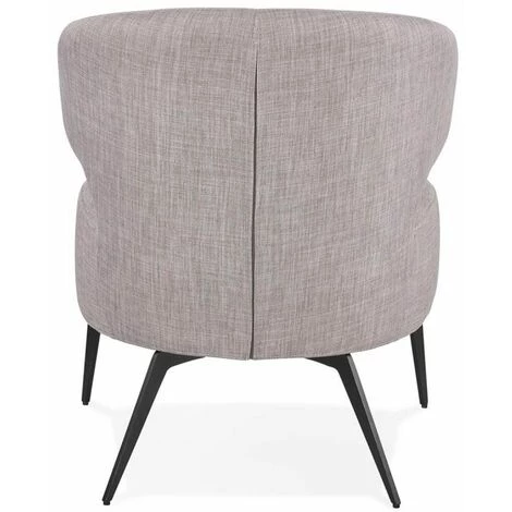 Paris Prix - Fauteuil Design Lounge En Tissu "vinon" 72cm Gris 7 Paris Prix - Fauteuil Design Lounge En Tissu "vinon" 72cm Gris – Image 5