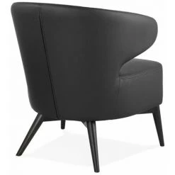 Paris Prix - Fauteuil Design Lounge "dorla" 72cm Noir -Pas Cher Fauteuil Magasin 33663159 4