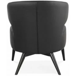 Paris Prix - Fauteuil Design Lounge "dorla" 72cm Noir -Pas Cher Fauteuil Magasin 33663159 5