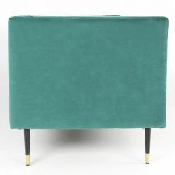 Paris Prix - Fauteuil Design En Velours "goya" 76cm Vert -Pas Cher Fauteuil Magasin 33663830 4