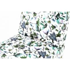 Paris Prix - Fauteuil Design Imprimé "indira" 84cm Beige & Vert -Pas Cher Fauteuil Magasin 33668562 3