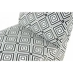Paris Prix - Fauteuil Design Imprimé "indira" 84cm Noir & Blanc 7 Paris Prix - Fauteuil Design Imprimé "indira" 84cm Noir & Blanc -Pas Cher Fauteuil Magasin 33669393 3