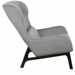 Paris Prix - Fauteuil Velours Côtelé Design "roma" 96cm Gris -Pas Cher Fauteuil Magasin 33674598 3