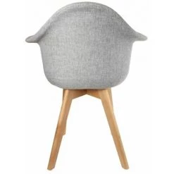 Paris Prix - Lot De 2 Fauteuils Scandinave "zazu" 83cm Gris -Pas Cher Fauteuil Magasin 33674610 4