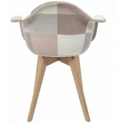 Paris Prix - Lot De 2 Fauteuils Patchwork "style" 86cm Rose 10 Paris Prix - Lot De 2 Fauteuils Patchwork "style" 86cm Rose -Pas Cher Fauteuil Magasin 33681320 4