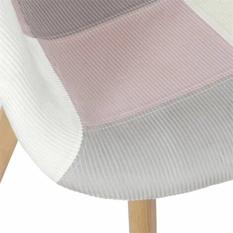Paris Prix - Lot De 2 Fauteuils Patchwork "style" 86cm Rose 7 Paris Prix - Lot De 2 Fauteuils Patchwork "style" 86cm Rose – Image 5