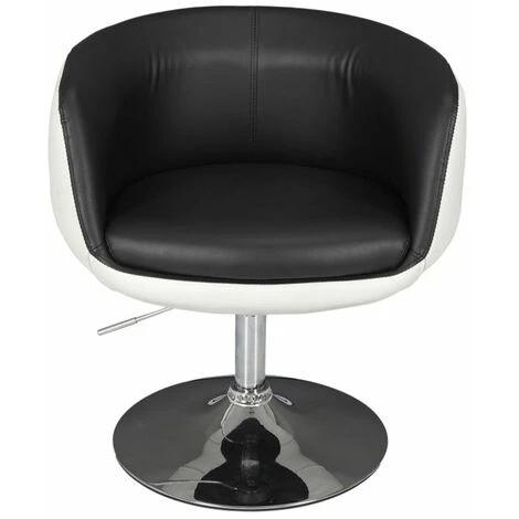 Paris Prix - Fauteuil Design "tommy" 80cm Noir & Blanc 4 Paris Prix - Fauteuil Design "tommy" 80cm Noir & Blanc – Image 2