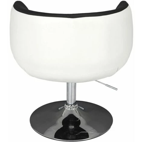 Paris Prix - Fauteuil Design "tommy" 80cm Noir & Blanc 6 Paris Prix - Fauteuil Design "tommy" 80cm Noir & Blanc – Image 4