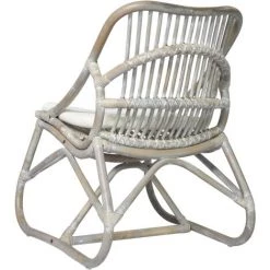 Chaise En Rotin Lin Gris VidaXL 10 Chaise En Rotin Lin Gris VidaXL -Pas Cher Fauteuil Magasin 33721171 4