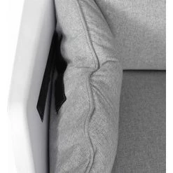 ALTOBUY LOUNGE - Fauteuil Incliné Gris Coque Blanche - Gris -Pas Cher Fauteuil Magasin 33997832 5