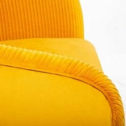 ATMOSPHERA, CRŽATEUR D'INTŽRIEUR Fauteuil Design En Velours "Solaro" 78cm Jaune -Pas Cher Fauteuil Magasin 34055828 4