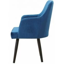 Paris Prix - Lot De 2 Fauteuils En Velours "gitega" 84cm Bleu -Pas Cher Fauteuil Magasin 34218819 3