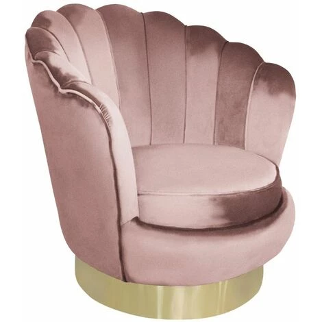 Paris Prix - Fauteuil Pivotant Design "jhoua" 80cm Rose 3 Paris Prix - Fauteuil Pivotant Design "jhoua" 80cm Rose