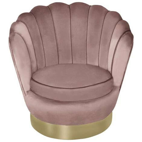 Paris Prix - Fauteuil Pivotant Design "jhoua" 80cm Rose 4 Paris Prix - Fauteuil Pivotant Design "jhoua" 80cm Rose – Image 2