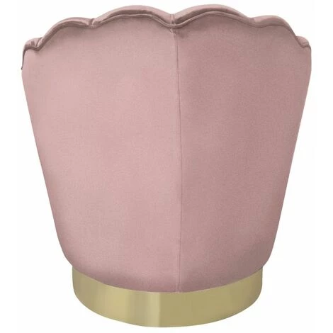 Paris Prix - Fauteuil Pivotant Design "jhoua" 80cm Rose 6 Paris Prix - Fauteuil Pivotant Design "jhoua" 80cm Rose – Image 4