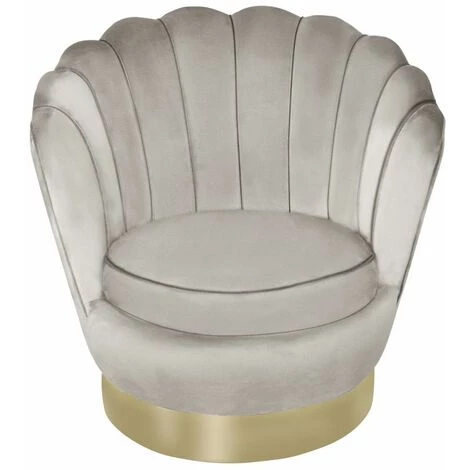 Paris Prix - Fauteuil Pivotant Design "jhoua" 80cm Taupe 4 Paris Prix - Fauteuil Pivotant Design "jhoua" 80cm Taupe – Image 2