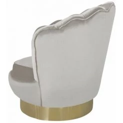 Paris Prix - Fauteuil Pivotant Design "jhoua" 80cm Taupe 9 Paris Prix - Fauteuil Pivotant Design "jhoua" 80cm Taupe -Pas Cher Fauteuil Magasin 34698667 3