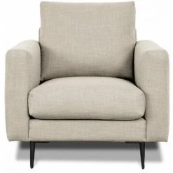 MAISON AUBERTIN Fauteuil Caruso Tissu Beige - 1 Place - Beige -Pas Cher Fauteuil Magasin 34914692 2