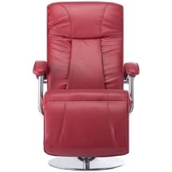 ASUPERMALL Fauteuil TV Rouge Bordeaux Similicuir 10 ASUPERMALL Fauteuil TV Rouge Bordeaux Similicuir -Pas Cher Fauteuil Magasin 34964425 4
