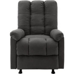 ASUPERMALL Fauteuil Inclinable Gris Fonce Tissu -Pas Cher Fauteuil Magasin 34966701 3