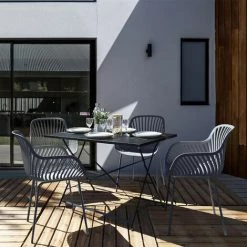 THE HOME DECO FACTORY Fauteuil Outdoor Ibiza Gris Home Deco Factory -Pas Cher Fauteuil Magasin 35000633 3