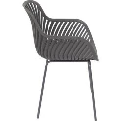 THE HOME DECO FACTORY Fauteuil Outdoor Ibiza Gris Home Deco Factory -Pas Cher Fauteuil Magasin 35000633 5
