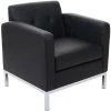 Fauteuil HHG-122, Système Modulaire De Fauteuils Avec Accoudoirs, Extensible Similicuir ~ Noir -Pas Cher Fauteuil Magasin 35105926 1