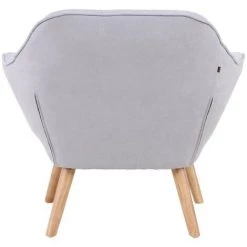 ZONS Fauteuil Suédine Feliz Gris Clair - Gris Clair - Gris Clair 8 ZONS Fauteuil Suédine Feliz Gris Clair - Gris Clair - Gris Clair -Pas Cher Fauteuil Magasin 35115020 3