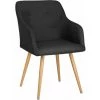 HELLOSHOP26 Chaise Style Scandinave Lounge Noir - Noir -Pas Cher Fauteuil Magasin 35323674 1