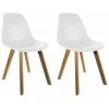 Paris Prix - Lot De 2 Chaises Enfant "scandinave" 57cm Blanc