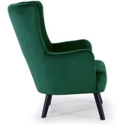 Paris Prix - Fauteuil Scandinave Velours "velvet" 94cm Vert -Pas Cher Fauteuil Magasin 35752752 3