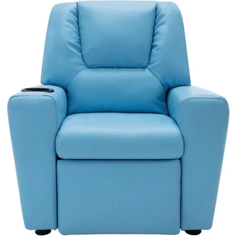 Fauteuil Inclinable Pour Enfants Similicuir Bleu VidaXL 5 Fauteuil Inclinable Pour Enfants Similicuir Bleu VidaXL – Image 3