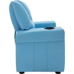 Fauteuil Inclinable Pour Enfants Similicuir Bleu VidaXL 10 Fauteuil Inclinable Pour Enfants Similicuir Bleu VidaXL -Pas Cher Fauteuil Magasin 35814269 4