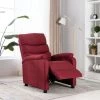 TRUE DEAL Fauteuil Inclinable Rouge Bordeaux Tissu -Pas Cher Fauteuil Magasin 35838515 1