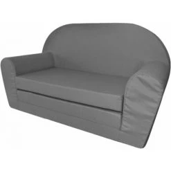 Chaise Longue Pliable Pour Enfants Gris VidaXL